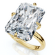 Certified 11Ct Radiant Diamond Solitaire Engagement Ring 14k Gold/Pt Lab Grown