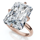Certified 11Ct Radiant Diamond Solitaire Engagement Ring 14k Gold/Pt Lab Grown