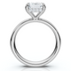 Certified 2.60Ct Emerald Cut Hidden Halo Diamond Engagement Ring Gold Lab Grown