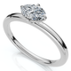 1/4Ct Oval Diamond Carlie Ring 14k Gold Lab Grown