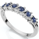 1/3Ct Blue Sapphire Stackable Wedding Ring 14k Gold