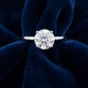1ct Lab Grown Diamond Solitaire Engagement Ring White Gold