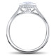 1 1/5 ct Lab Grown Diamond Engagement Ring Set 14k White Gold