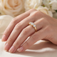 2ct Three Stone Diamond Engagement 14K Yellow Gold Ring