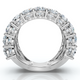 7.50Ct Baguette & Round Diamond Ring 10k Gold Lab Grown
