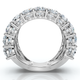 7.50Ct Baguette & Round Diamond Ring 10k Gold Lab Grown