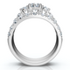 1 3/4Ct 3-Stone Diamond Engagement Wedding Ring Set 14k Gold or Pt Lab Grown