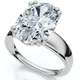 Certified 4Ct Oval Cut Diamond Solitaire Engagement Ring Lab Grown