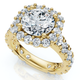 Certified 4Ct Lab Grown Cushion Halo Diamond Engagement Ring 14k Gold/Platinum