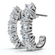 1Ct Diamond Hoops Women's Earrings 10k Gold Lab Grown