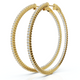 1 3/4Ct Diamond Inside Outside 2" Tall Hoops Earrings Lab Grown