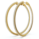 1 3/4Ct Diamond Inside Outside 2" Tall Hoops Earrings Lab Grown