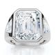 Certified Men's 7Ct Anniversary Pinky Ring 14k Gold or Platinum Lab Grown