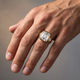 Certified Men's 7Ct Anniversary Pinky Ring 14k Gold or Platinum Lab Grown