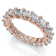 2 1/2Ct Diamond U Prong Eternity Ring in 14k Gold or Platinum Lab Grown