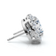 2.25Ct Halo Round Diamond Studs 14k Gold Lab Grown Women's Earrings