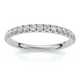 1/4Ct Pave Diamond Wedding Ring 14k Gold or Platinum Anniversary Band Lab Grown