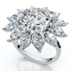 Certified 5Ct Hexagon Diamond High Jewelry Ring 14k Gold or Platinum Lab Grown