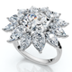 Certified 5Ct Hexagon Diamond High Jewelry Ring 14k Gold or Platinum Lab Grown