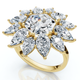 Certified 5Ct Hexagon Diamond High Jewelry Ring 14k Gold or Platinum Lab Grown