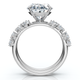 Certified 5 1/2Ct Oval Diamond Engagement & Wedding Ring 14k Gold/Pt Lab Grown