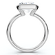 Certified 4Ct Radiant Solitaire Diamond Engagement Ring 14k Gold or Pt Lab Grown