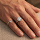 Men's 1 1/2Ct Round Diamond Signet Ring 14k Gold or Platinum Lab Grown