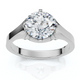 Men's 1 1/2Ct Round Diamond Signet Ring 14k Gold or Platinum Lab Grown