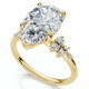 Certified 3 1/3Ct Pear Diamond Engagement Ring 14k Gold or Platinum Lab Grown