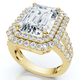 Certified 6Ct Aria Emerald Diamond Engagement Ring 14k Gold/Platinum Lab Grown