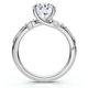 Certified 2.10Ct Camellia Diamond Engagement Ring 14k Gold or Platinum Lab Grown