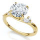 Certified 2.10Ct Camellia Diamond Engagement Ring 14k Gold or Platinum Lab Grown
