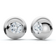 2Ct TW Diamond Button Studs 14k Gold Lab Grown
