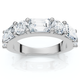 2.30Ct Emerald & Round Diamond Wedding Anniversary Ring 14k Lab Grown