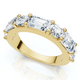 2.30Ct Emerald & Round Diamond Wedding Anniversary Ring 14k Lab Grown