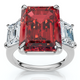 13Ct Ruby & Diamond Ring 14k Gold or Platinum Lab Grown