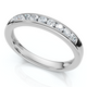1/4Ct Diamond Channel Set Wedding Stackable Band 14k Gold or Platinum Lab Grown