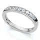 1/4Ct Diamond Channel Set Wedding Stackable Band 14k Gold or Platinum Lab Grown