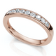 1/4Ct Diamond Channel Set Wedding Stackable Band 14k Gold or Platinum Lab Grown