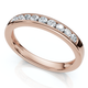 1/4Ct Diamond Channel Set Wedding Stackable Band 14k Gold or Platinum Lab Grown