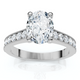 1 1/3Ct Oval Diamond Engagement Ring 14k Gold or Platinum Lab Grown
