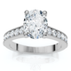 1 1/3Ct Oval Diamond Engagement Ring 14k Gold or Platinum Lab Grown