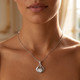 1/5Ct Solitaire Lotus Diamond Pendant 14k Gold 18" Necklace Lab Grown