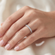 3/8thCt Diamond Sephora Stackable Wedding Anniversary Ring 10k Gold Lab Grown