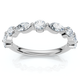 3/4Ct Marquise & Round Diamond Stacking Band 14k Gold or Platinum Lab Grown