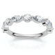 3/4Ct Marquise & Round Diamond Stacking Band 14k Gold or Platinum Lab Grown
