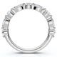 3/4Ct Marquise & Round Diamond Stacking Band 14k Gold or Platinum Lab Grown