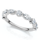 3/4Ct Marquise & Round Diamond Stacking Band 14k Gold or Platinum Lab Grown