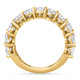 7.50Ct Wide Diamond Ring Stackable Anniversary Ring Yellow Gold Lab Grown