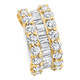 7.50Ct Wide Diamond Ring Stackable Anniversary Ring Yellow Gold Lab Grown
